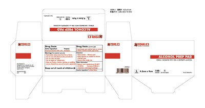 Alcohol Prep Pad Label (Alcohol Prep Pads   4.5cmx9cm)